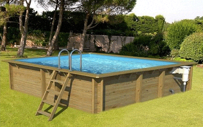 Rectangle 3 x 3 Wood Pool