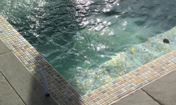 tiled fiberglass swimming pool