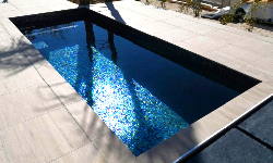 tiled fiberglass swimming pool