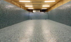 tiled fiberglass swimming pool